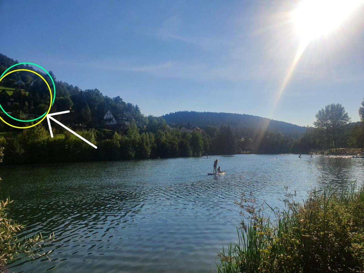 Haus Adler - Komplettes Ferienhaus Am Badesee Erzgrube Luaran gambar