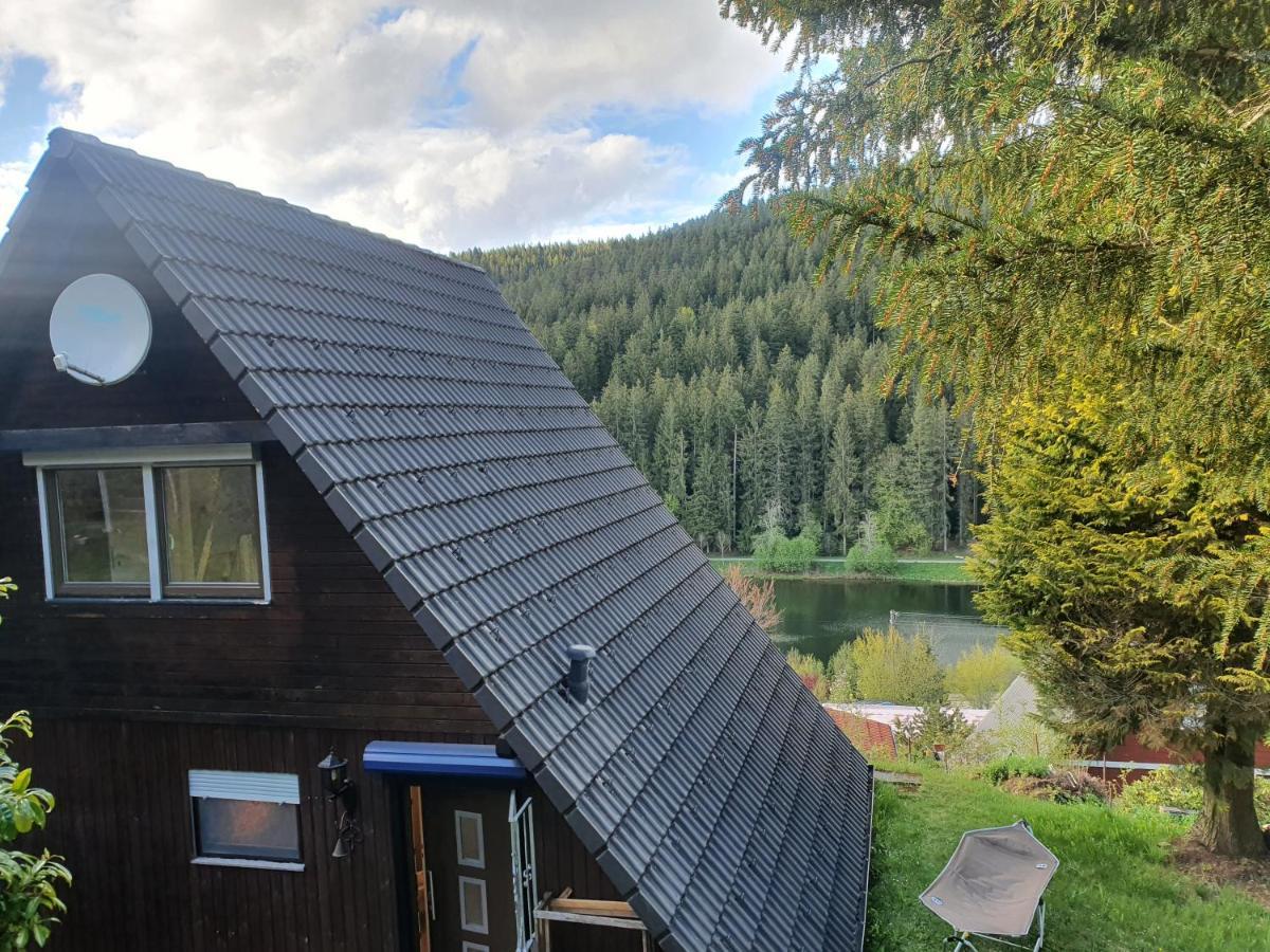 Haus Adler - Komplettes Ferienhaus Am Badesee Erzgrube Luaran gambar